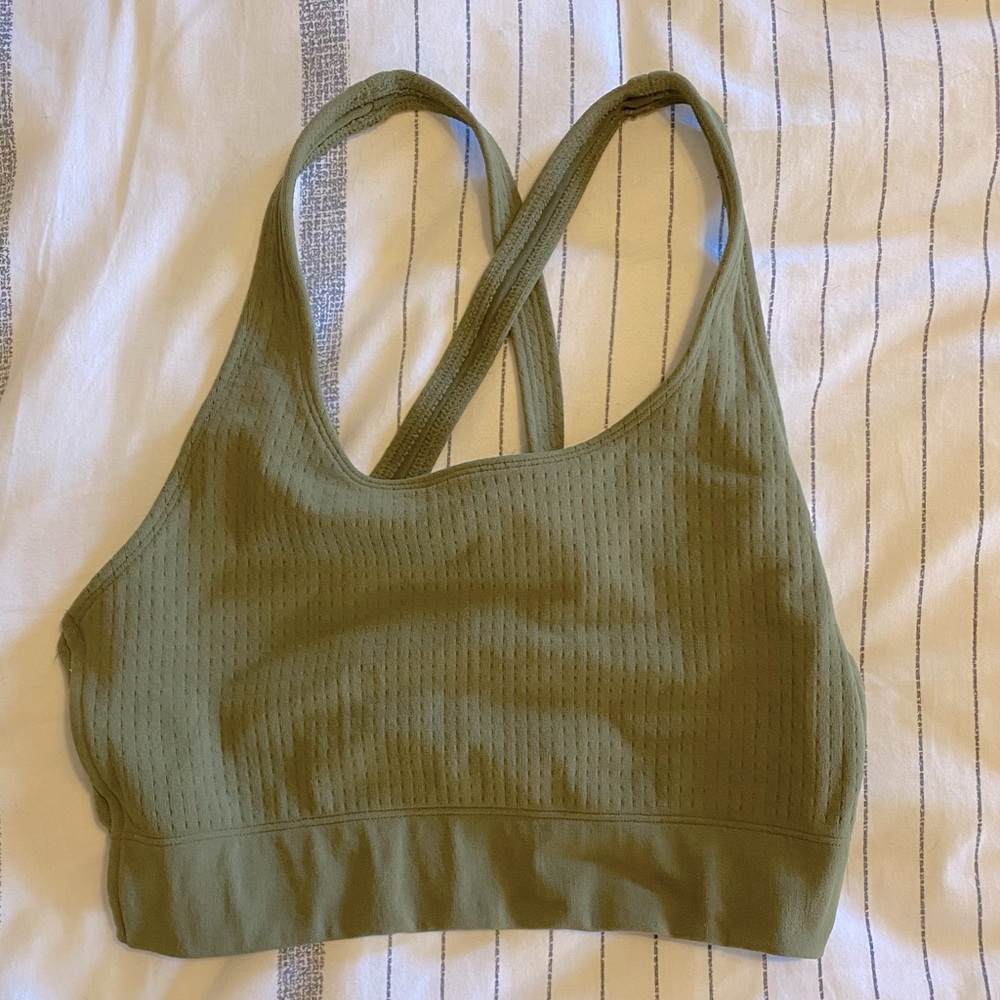 Fabletics No-Bounce SculptKnit® Bra - Grove